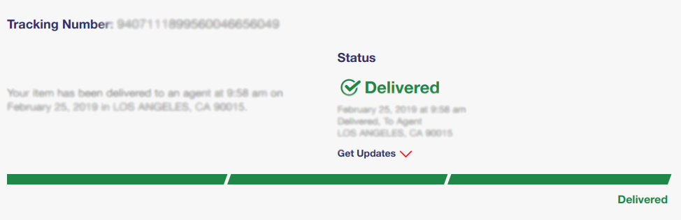 USPS Tracking