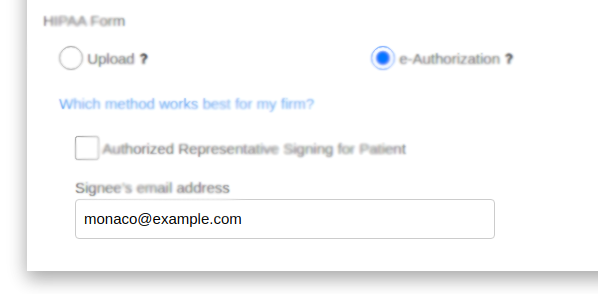 Filevine E-Authorization in YoCierge